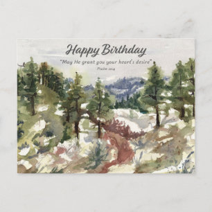 Carte Postale Joyeux Anniversaire Psaume 20 Écriture Biblique Dé