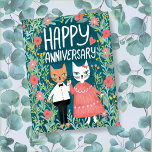 Carte Postale Joyeux Anniversaire Purr-fect Pair Cats Floral<br><div class="desc">Dessin doux de deux chats mignons pour souhaiter un joyeux anniversaire à quelqu'un! Consultez ma boutique pour en savoir plus ou faites-moi savoir si vous voulez quelque chose de personnalisé! Je peux créer de l'art personnalisé si vous voulez! :) Envoyez-moi un message direct.</div>