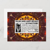 CARTE POSTALE JOYEUX ANNIVERSAIRE RÉTRO (Devant / Derrière)