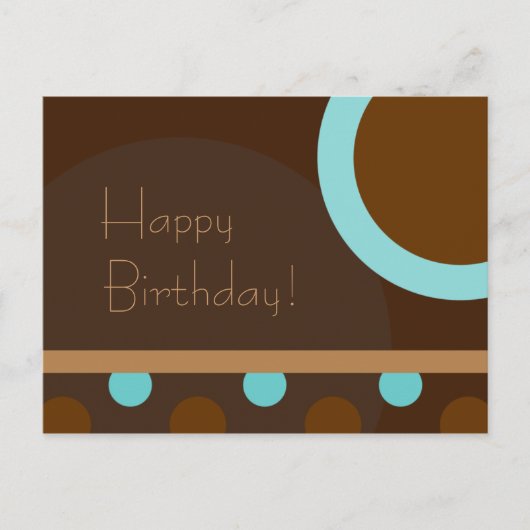 Carte Postale Joyeux anniversaire ! Rétro 103 (Devant)