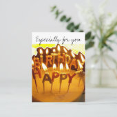 Carte Postale Joyeux anniversaire, spécialement pour vous (Debout devant)