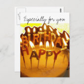 Carte Postale Joyeux anniversaire, spécialement pour vous (Devant / Derrière)