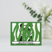 Carte Postale Joyeux Anniversaire sur un Ours Panda (Debout devant)