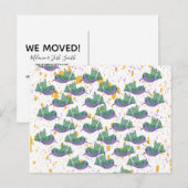 Carte Postale Joyeux Anniversaire Toute Occasion Aquarelle Colib (Devant / Derrière)