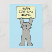 Carte Postale Joyeux Anniversaire Travis (Devant)