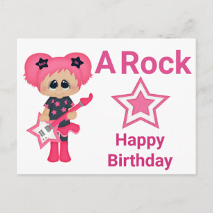 Carte Postale Joyeux Anniversaire Une Rock Star