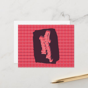 Carte Postale Joyeux Anniversaire Vertical à cordes Ornements ro