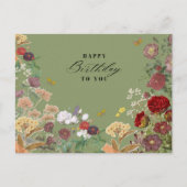 Carte Postale Joyeux Anniversaire Vintage (Devant)