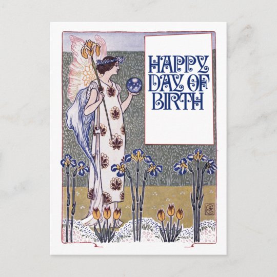 Carte Postale Joyeux Anniversaire Vintage Zazzle Be