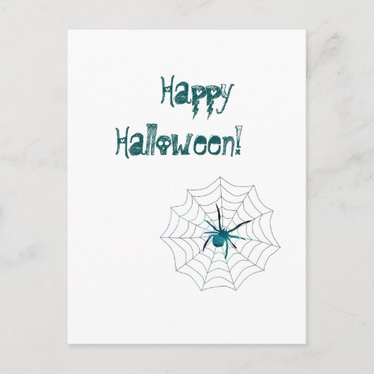 Carte Postale Joyeux Araignée d'Halloween ! (Devant)