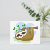 Carte Postale Joyeux Arbre Sloth (Debout devant)
