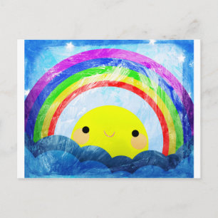 Carte Postale Joyeux arc-en-ciel