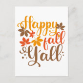 Carte Postale Joyeux Automne à tous (Devant)