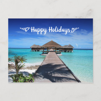 Carte postale Joyeux avec Beach Resort Image