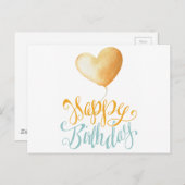 Carte Postale Joyeux ballon d'anniversaire (Devant / Derrière)