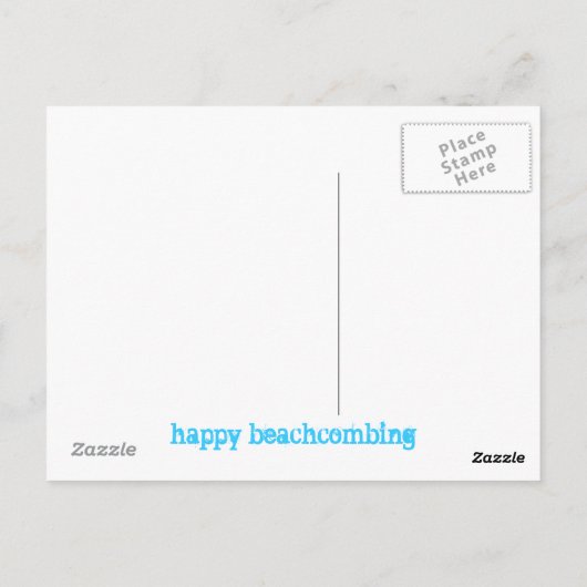 Carte Postale joyeux beachcombing (Dos)