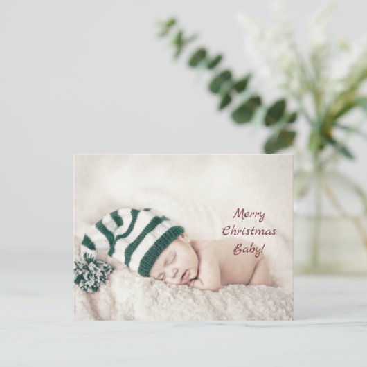 Carte Postale Joyeux bébé de Noël (Debout devant)