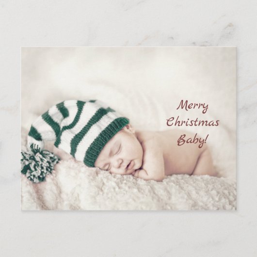 Carte Postale Joyeux bébé de Noël (Devant)