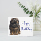 Carte Postale Joyeux Bébé Havanais Chien Chien Chien Chien Chien (Debout devant)