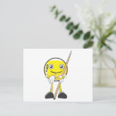 Carte Postale Joyeux Billard Neuf Joueur Ball (Debout devant)