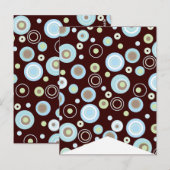 Carte postale Joyeux Blue Dot Party Drapeau (Devant / Derrière)