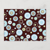 Carte postale Joyeux Blue Dot Party Drapeau (Dos)