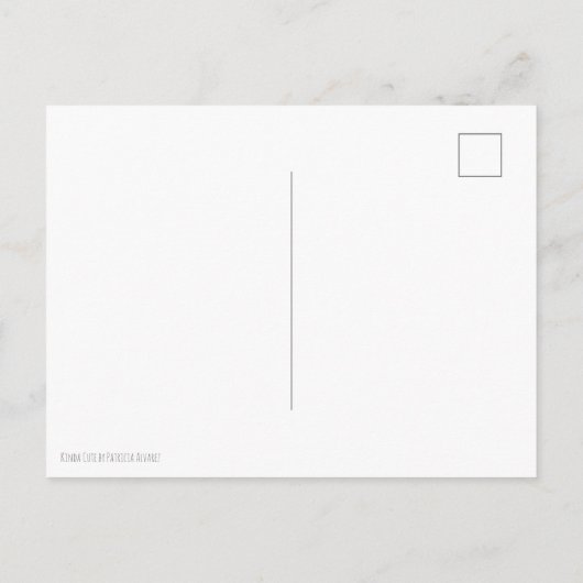 Carte Postale Joyeux Bonhomme de Neige Faisant Rôtir des Guimauv (Dos)