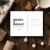 Carte Postale Joyeux Bright Photo de famille Noël