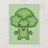 Carte Postale Joyeux Brocoli vert (Devant)
