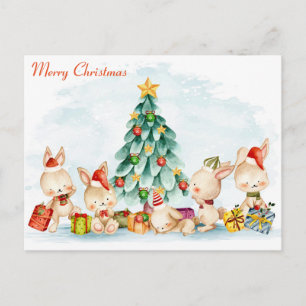 Carte postale Joyeux Bunnies Noël