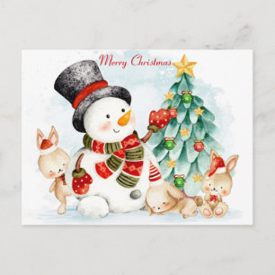 Carte postale Joyeux Bunnies Noël