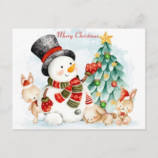 Carte postale Joyeux Bunnies Noël (Devant)