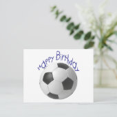 Carte Postale Joyeux cadeau d'anniversaire de football (Debout devant)