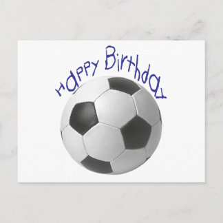 Carte Postale Joyeux cadeau d'anniversaire de football