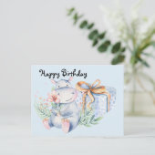 Carte Postale Joyeux Cadeau D'Anniversaire De Voeux (Debout devant)