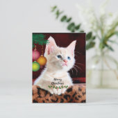 Carte Postale Joyeux cadeau de Noël (Debout devant)