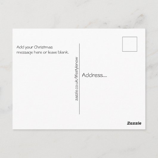 Carte postale - Joyeux cadeau de Noël (Dos)