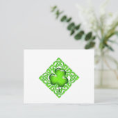 Carte Postale Joyeux cadeau St. Patrick's Day Clover (Debout devant)