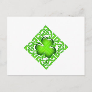 Carte Postale Joyeux cadeau St. Patrick's Day Clover