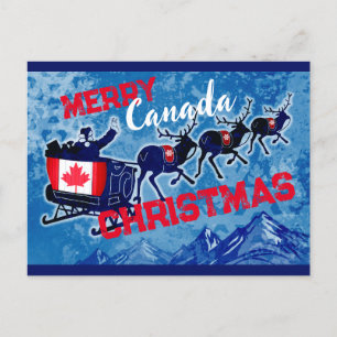 Carte postale Joyeux Canada Noël