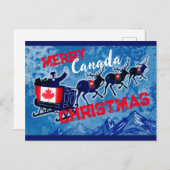 Carte postale Joyeux Canada Noël (Devant / Derrière)