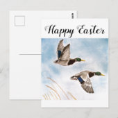 Carte Postale Joyeux chasseurs de canards de Pâques (Devant / Derrière)