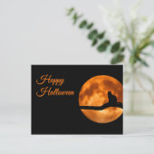 Carte Postale Joyeux chat d'Halloween (Debout devant)