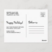 Carte Postale Joyeux Chimpmas (Dos)