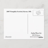 Carte Postale Joyeux Citrouille de fantôme (Dos)