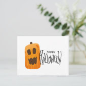 Carte Postale Joyeux Citrouille Éffrayant Halloween (Debout devant)