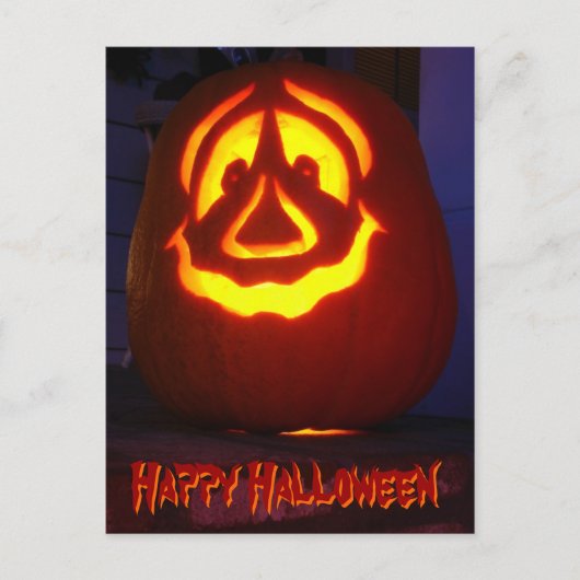Carte Postale Joyeux citrouille Halloween (Devant)