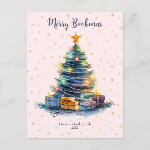 Carte Postale Joyeux club de livres de Noël