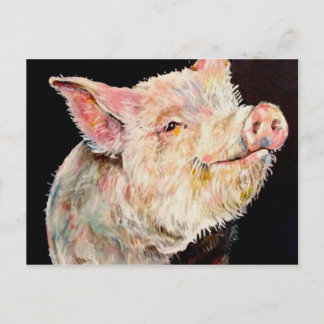 Carte Postale Joyeux cochon.