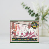 Carte Postale Joyeux Collage d'anniversaire (Debout devant)